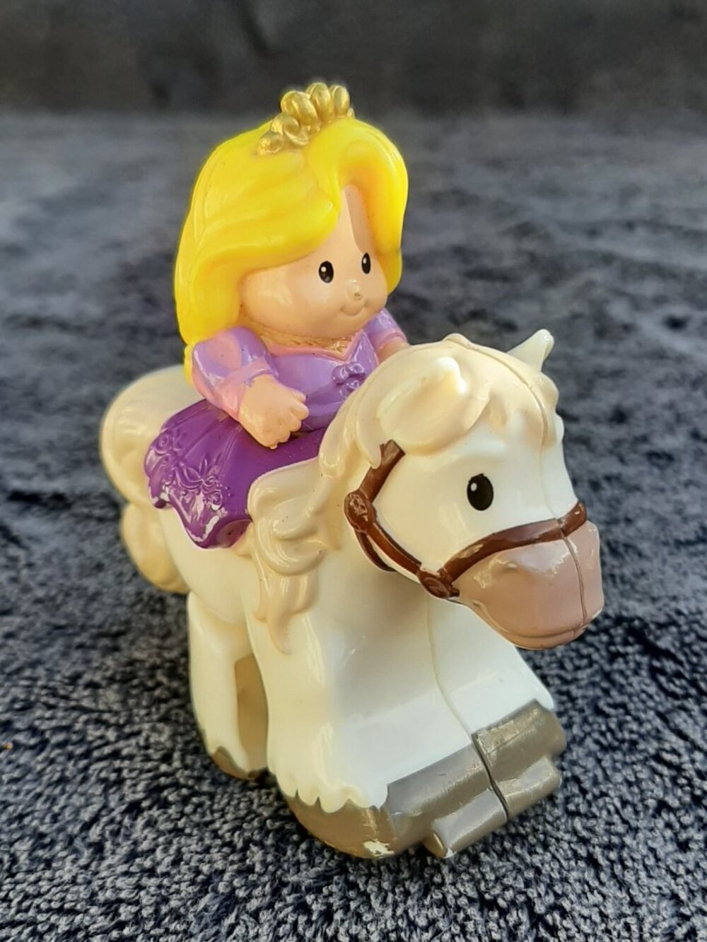 Vintage Fisher Price Little People Klip Klop Disney Princess Rapunzel Horse